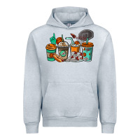 Heather Grey Basketball coffee cups Urban Hoodie - NancyCooperArtShop
