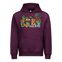 Mauve Wine Basketball coffee cups Urban Hoodie - NancyCooperArtShop