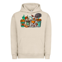 Pigment French Oak Basketball coffee cups Urban Hoodie - NancyCooperArtShop