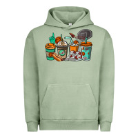 Pigment Oil Green Basketball coffee cups Urban Hoodie - NancyCooperArtShop