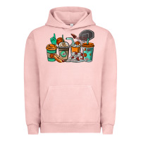 Pigment Salmon Basketball coffee cups Urban Hoodie - NancyCooperArtShop
