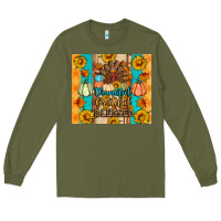 Army Green Thankful grateful blessed Long Sleeve Tee - Artiststas