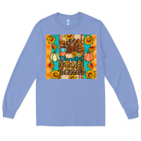 Colony Blue Thankful grateful blessed Long Sleeve Tee - Artiststas