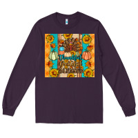 Plum Thankful grateful blessed Long Sleeve Tee - Artiststas