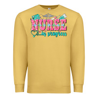 Antique Gold nurse in progress Premium Sweatshirt - NancyCooperArtShop