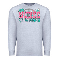 Heather Grey nurse in progress Premium Sweatshirt - NancyCooperArtShop