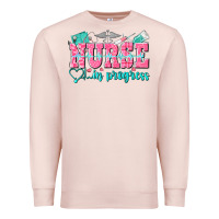 Pale Pink nurse in progress Premium Sweatshirt - NancyCooperArtShop