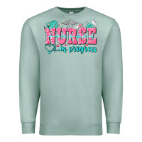Seafoam nurse in progress Premium Sweatshirt - NancyCooperArtShop