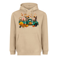 Mushroom fall farm animals truck nancy Heavyweight Hoodie - NancyCooperArtShop