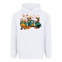 Fall Farm Animals Truck Nancy Heavyweight Hoodie | Teevron