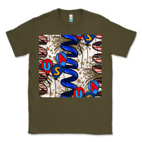 Army Green usa balloons seamless pattern Classic Tee - BundleAndBundleShop