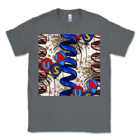 Charcoal Heather usa balloons seamless pattern Classic Tee - BundleAndBundleShop
