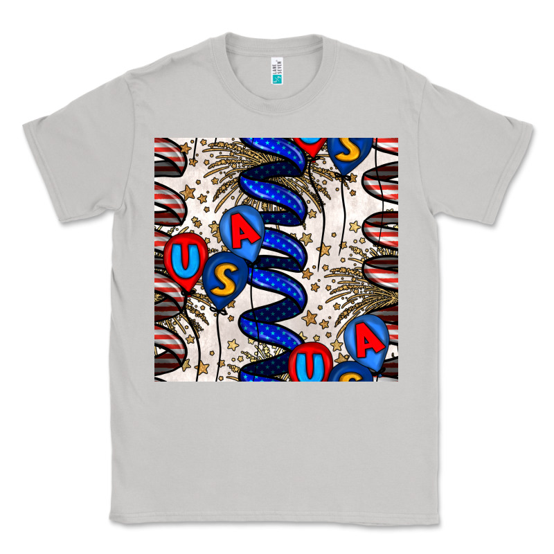 Usa Balloons Seamless Pattern Classic Tee by BundleAndBundleShop | Teevron