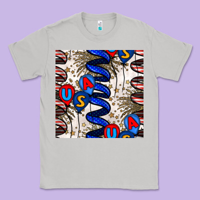 Usa Balloons Seamless Pattern Classic Tee Designed By Bundleandbundleshop