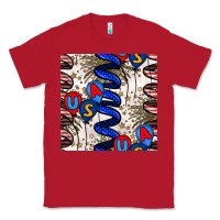 Red usa balloons seamless pattern Classic Tee - BundleAndBundleShop