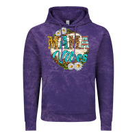 Cloud Purple mama vibes with daisies Vintage Hoodie - texasbilliewilder