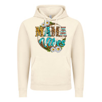 Vintage Artic mama vibes with daisies Vintage Hoodie - texasbilliewilder