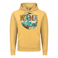 Vintage Mustard mama vibes with daisies Vintage Hoodie - texasbilliewilder