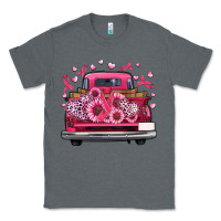 Charcoal Heather breast cancer farm truck Classic Tee - Artiststas