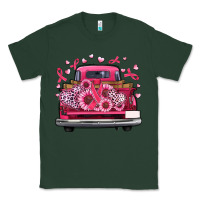 Sports Green breast cancer farm truck Classic Tee - Artiststas