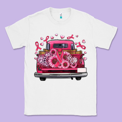 Breast Cancer Farm Truck Classic Tee Designed By Artiststas