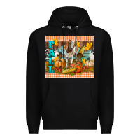 Black Fall With Baby Goat Premium Hoodie - LillyAllenDesigns