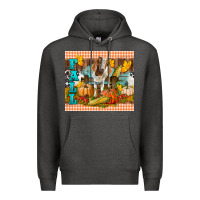 Charcoal Heather Fall With Baby Goat Premium Hoodie - LillyAllenDesigns
