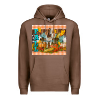 Chestnut Fall With Baby Goat Premium Hoodie - LillyAllenDesigns