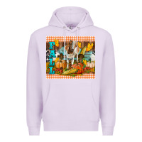 Lilac Fall With Baby Goat Premium Hoodie - LillyAllenDesigns
