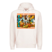 Pale Pink Fall With Baby Goat Premium Hoodie - LillyAllenDesigns