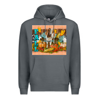 Rock Fall With Baby Goat Premium Hoodie - LillyAllenDesigns