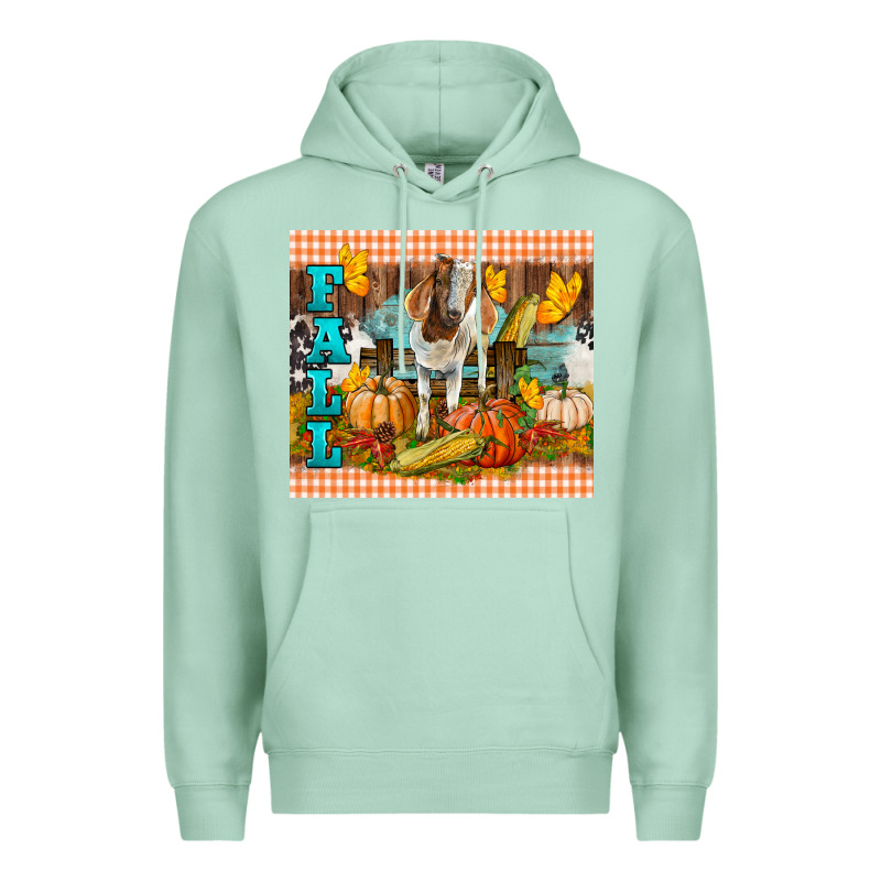 Fall With Baby Goat Premium Hoodie by LillyAllenDesigns | Teevron