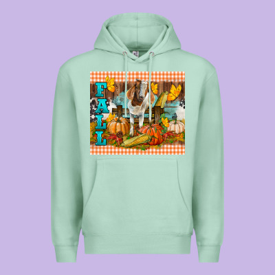 Fall With Baby Goat Premium Hoodie Designed By Lillyallendesigns