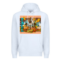 White Fall With Baby Goat Premium Hoodie - LillyAllenDesigns