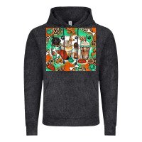 Vintage Black dog coffee cups Vintage Hoodie - Zillion Design Studio