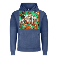 Vintage Denim dog coffee cups Vintage Hoodie - Zillion Design Studio
