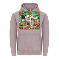Vintage Zinc dog coffee cups Vintage Hoodie - Zillion Design Studio