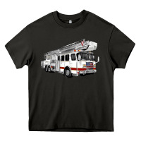 Asphalt White Fire Truck Heavy Core Tee - Artiststas