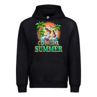 Black Cowgirl summer Urban Hoodie - NancyCooperArtShop