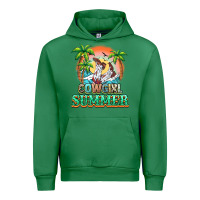 Emerald Cowgirl summer Urban Hoodie - NancyCooperArtShop