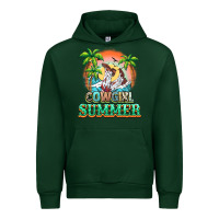 Forest Green Cowgirl summer Urban Hoodie - NancyCooperArtShop