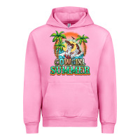 Fuchsia Pink Cowgirl summer Urban Hoodie - NancyCooperArtShop