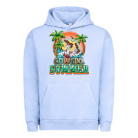 Pigment Grape Ice Cowgirl summer Urban Hoodie - NancyCooperArtShop