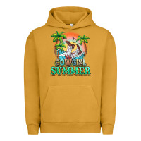 Pigment Peanut Butter Cowgirl summer Urban Hoodie - NancyCooperArtShop