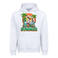 White Cowgirl summer Urban Hoodie - NancyCooperArtShop