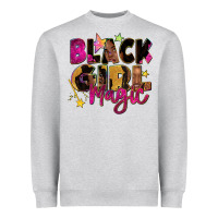 Heather Grey Black girl magic Heavyweight Sweatshirt - Zillion Design Studio