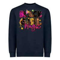 Navy Black girl magic Heavyweight Sweatshirt - Zillion Design Studio
