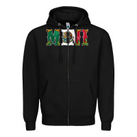 Black mexican flag mini Zipper Hoodie - Jasminsmagicworld