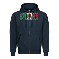 Navy mexican flag mini Zipper Hoodie - Jasminsmagicworld
