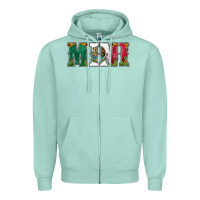 Seafoam mexican flag mini Zipper Hoodie - Jasminsmagicworld